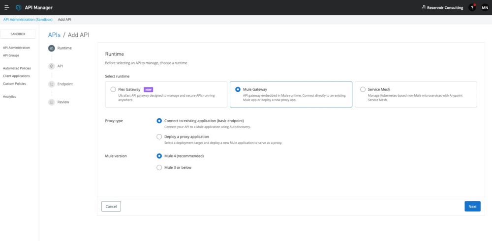 MuleSoft API Manager01